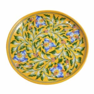 Blue Pottery Decorative Wall Plate