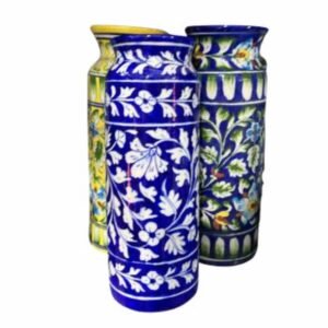 Blue Pottery Flower Vase