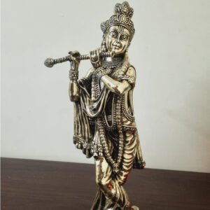 Brass Krishna Flute Idol