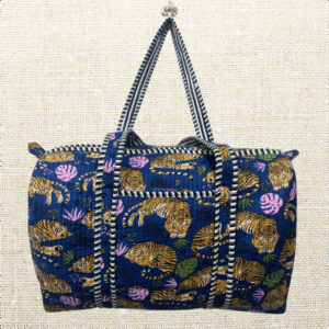 Handmade Textile Duffle Bag