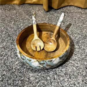 Epoxy Resin Wooden Bowl